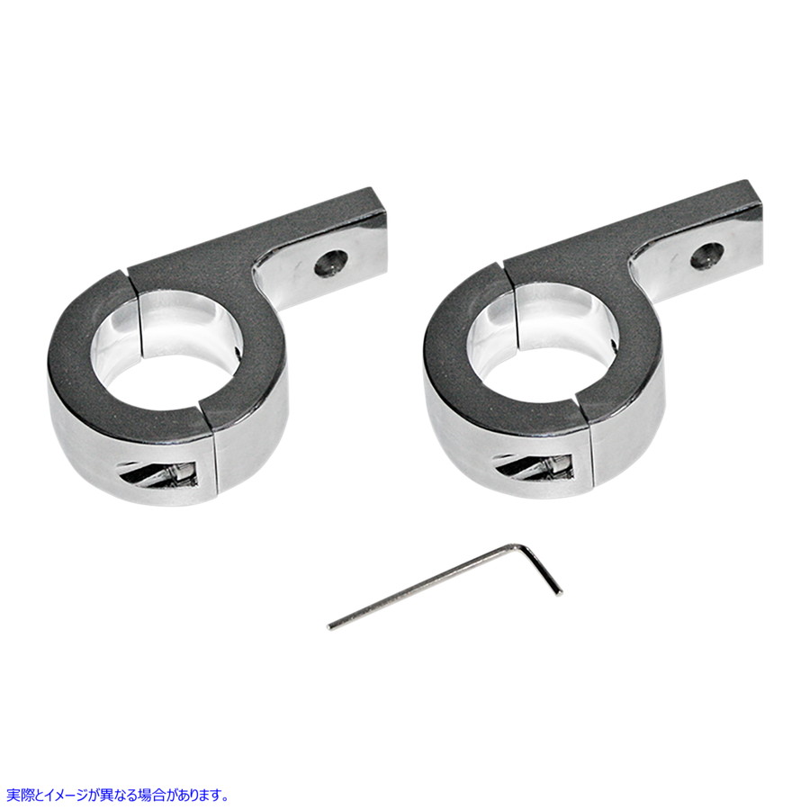 取寄せ 1-1/4インチチューブ用マウントキット - クローム カスタムダイナミクス Mount Kit for 1-1/4 Tube - Chrome PB-125-C 20402346