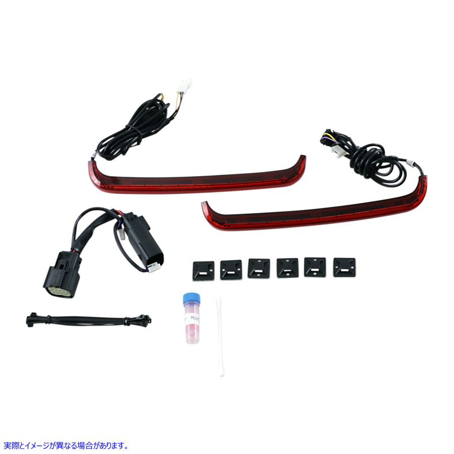 取寄せ サドルバッグライト - 09-13 レッドレンズ カスタムダイナミクス Saddlebag Lights - '09-'13 Red Lens CD-LP-SS8-R 20402363