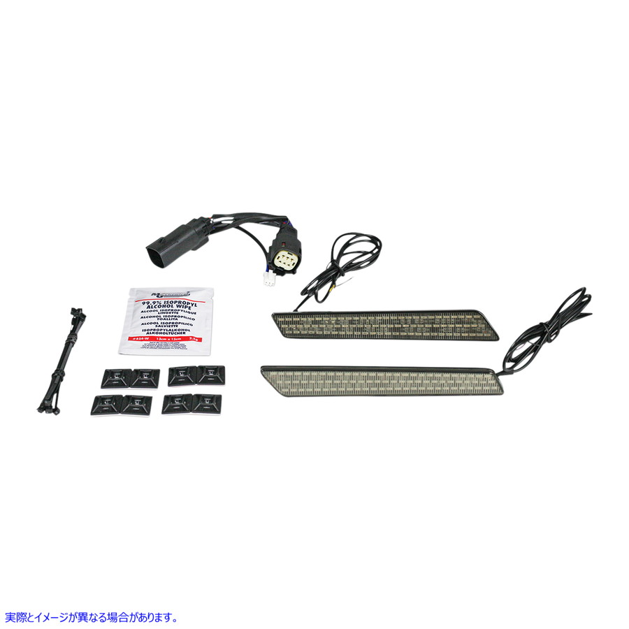 取寄せ サドルバッグラッチライト - スモーク カスタムダイナミクス Saddlebag Latch Lights - Smoke CD-LATCH-BCM-S 20402476