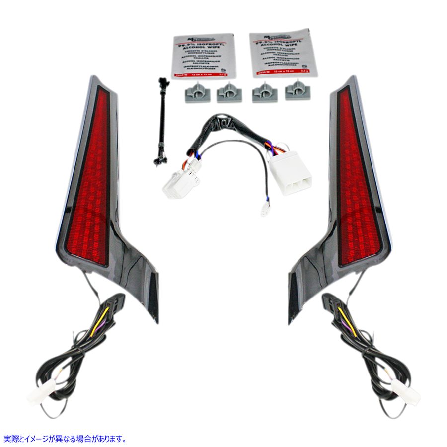 取寄せ ファシア LED ライトパネル - クローム/レッド カスタムダイナミクス Fascia LED Light Panels - Chrome/Red CD-FASCIA-HD-RC 20402522