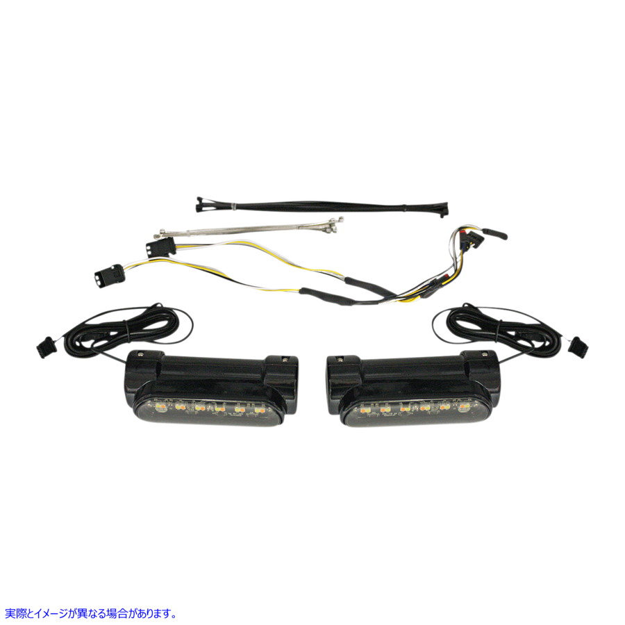 取寄せ エンジンガードライト - FLH - ブラック カスタムダイナミクス Engine Guard Light - FLH - Black CD-CB-AW-BCM-B 20402527