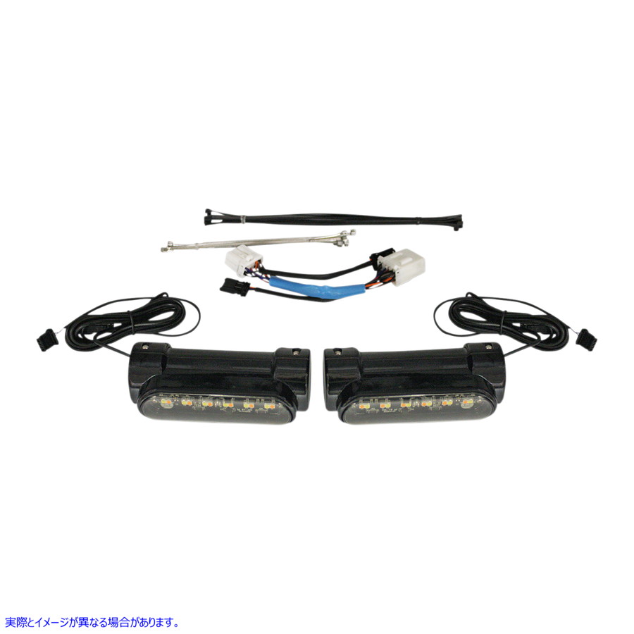 取寄せ エンジンガードライト - 97-13 FLH - ブラック カスタムダイナミクス Engine Guard Light - '97-'13 FLH - Black CD-CB-AW-HD-B 20402529