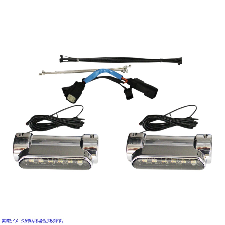 取寄せ エンジンガードライト - 10-13 FLHX - クローム カスタムダイナミクス Engine Guard Light - '10-'13 FLHX - Chrome CD-CB-AW-SS6-C 20402532