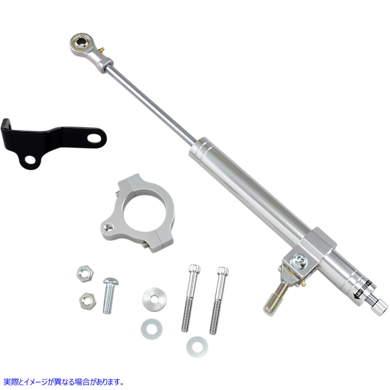 取寄せ ステアリングダンパー - クローム - 04-06 XL ドラッグスペシャリティーズ Steering Damper - Chrome - '04-'06 XL 0414-0410 04140410