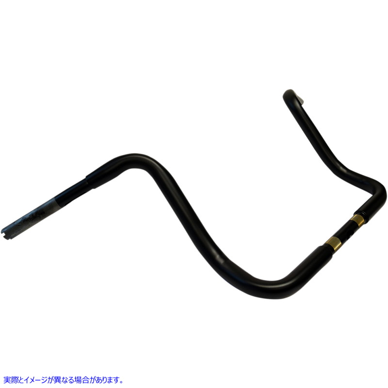 取寄せ ハンドルバー - バッファローエイプ - 13インチ - TBW - フラットブラック ドラッグスペシャリティーズ Handlebar - Buffalo Ape - 13 - TBW - Flat Black 0601-3508 06013508