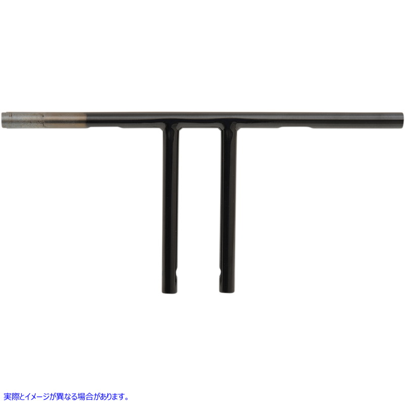 取寄せ ハンドルバー - Tバー - ディンプル加工 - 10インチ - ブラック ドラッグスペシャリティーズ Handlebar - T-Bar - Dimpled - 10 - Black 0601-4222 06014222