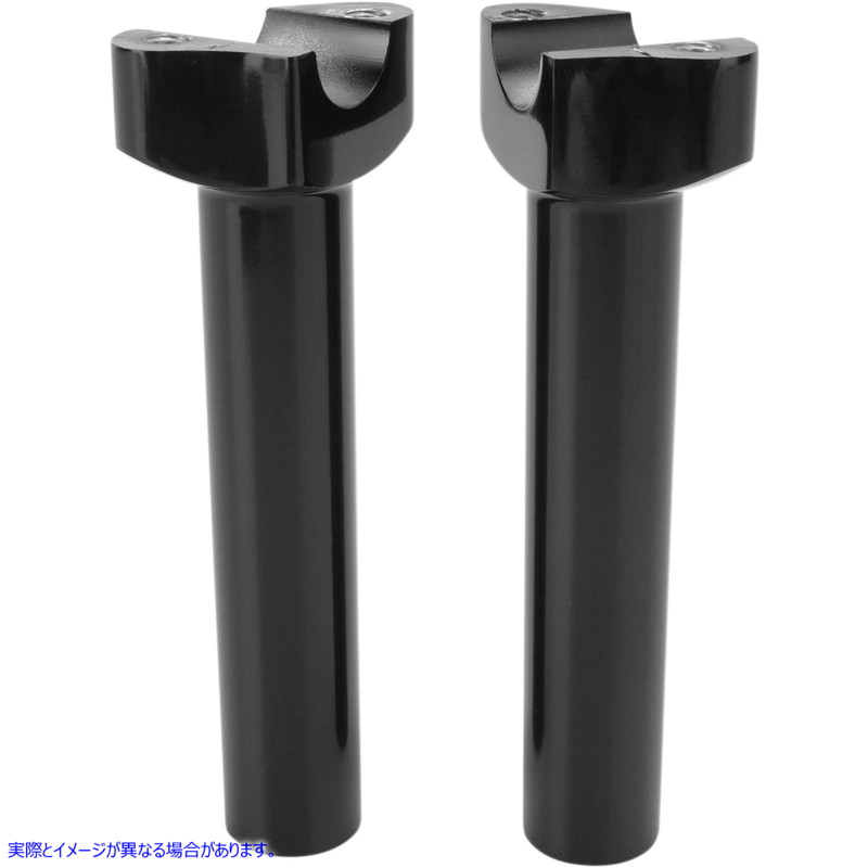 取寄せ ライザー - ストレート - 6-1/2インチ - ブラック ドラッグスペシャリティーズ Risers - Straight - 6-1/2 - Black 0602-0406 06020406