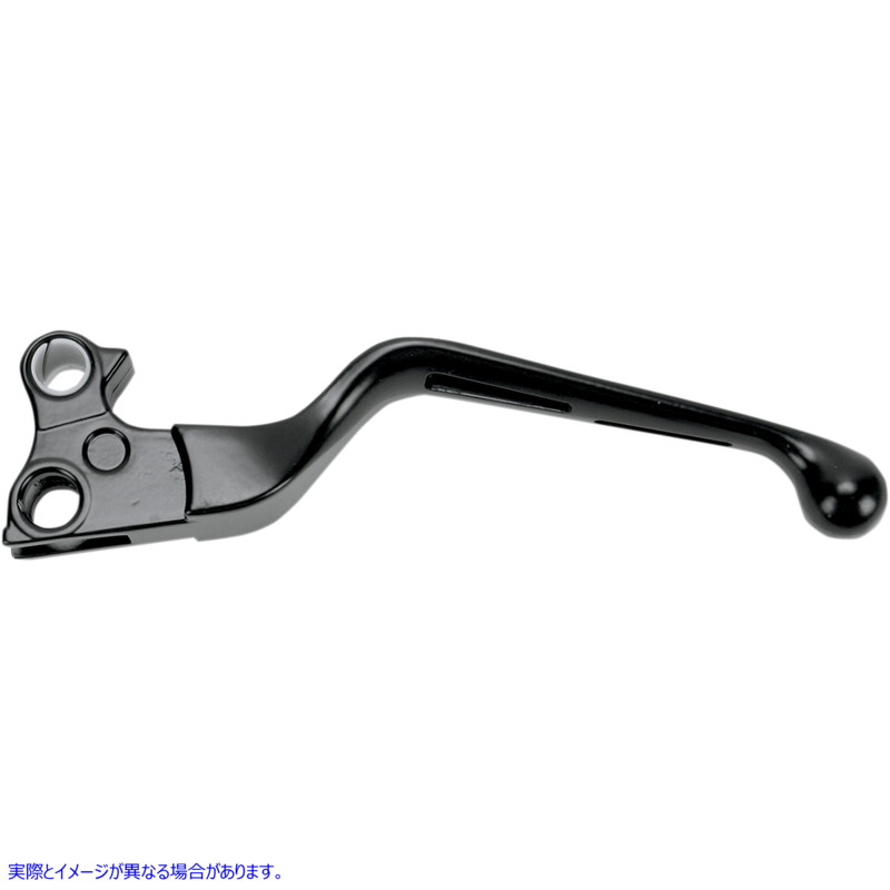 取寄せ クラッチレバー - ワイドブレード - スロット付き - ブラック ドラッグスペシャリティーズ Clutch Lever - Wide Blade - Slotted - Black 0610-0144 06100144