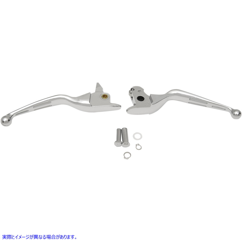 取寄せ レバー - スロット - クローム ドラッグスペシャリティーズ Levers - Slotted - Chrome 0610-0792 06100792