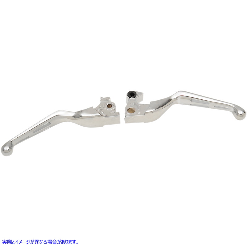 取寄せ レバー - スロット - クローム ドラッグスペシャリティーズ Levers - Slotted - Chrome 0610-0796 06100796