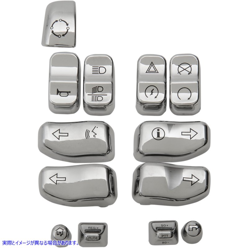 取寄せ スイッチキャップ - クローム ドラッグスペシャリティーズ Switch Caps - Chrome 0610-0807 06100807