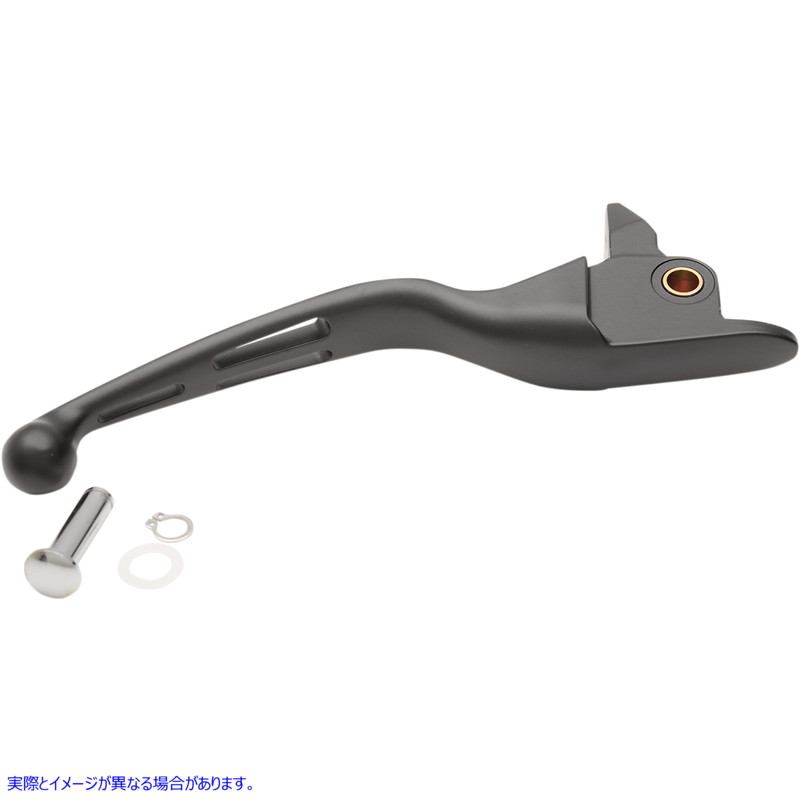 取寄せ ブレーキレバー - ワイドブレード - スロット付き - ブラック ドラッグスペシャリティーズ Brake Lever - Wide Blade - Slotted - Black 0614-0808 06140808