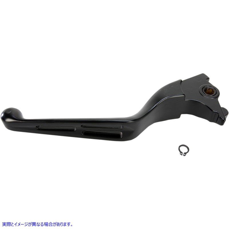 取寄せ ブレーキレバー - ワイドブレード - スロット付き - ブラック ドラッグスペシャリティーズ Brake Lever - Wide Blade - Slotted - Black 0614-0812 06140812