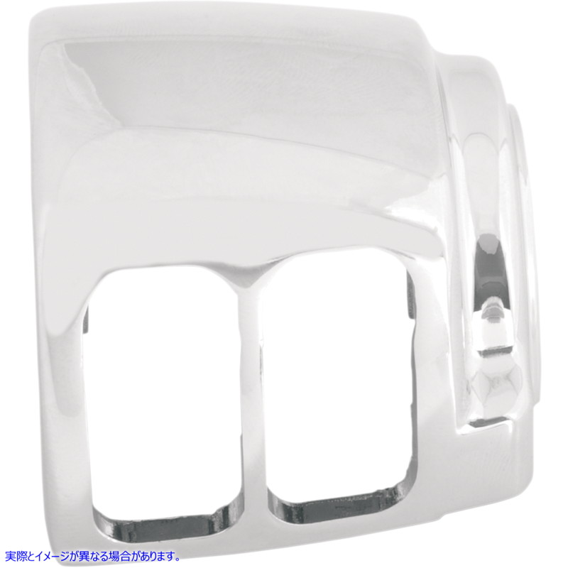 取寄せ スイッチハウジング - 右 - 上部 - スムース - クローム ドラッグスペシャリティーズ Switch Housing - Right - Upper - Smooth - Chrome 0616-0112 06160112