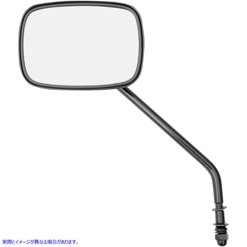 取寄せ ミラー - ダイキャスト - サイドビュー - ロング - ブラック - 左/右 ドラッグスペシャリティーズ Mirror - Die-Cast - Side View - Long - Black - Left/Right 0640-0657 06400657
