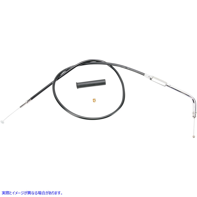 取寄せ スロットルケーブル - 27-1/2インチ - ビニール ドラッグスペシャリティーズ Throttle Cable - 27-1/2 - Vinyl 0650-0324 06500324