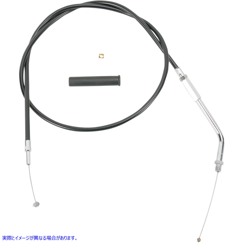 取寄せ スロットルケーブル - 32-1/2インチ - ビニール ドラッグスペシャリティーズ Throttle Cable - 32-1/2 - Vinyl 0650-0344 06500344