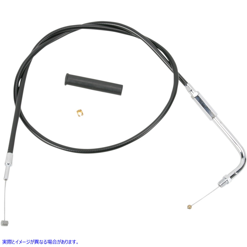取寄せ スロットルケーブル - 33-3/4インチ - ビニール ドラッグスペシャリティーズ Throttle Cable - 33-3/4 - Vinyl 0650-0348 06500348