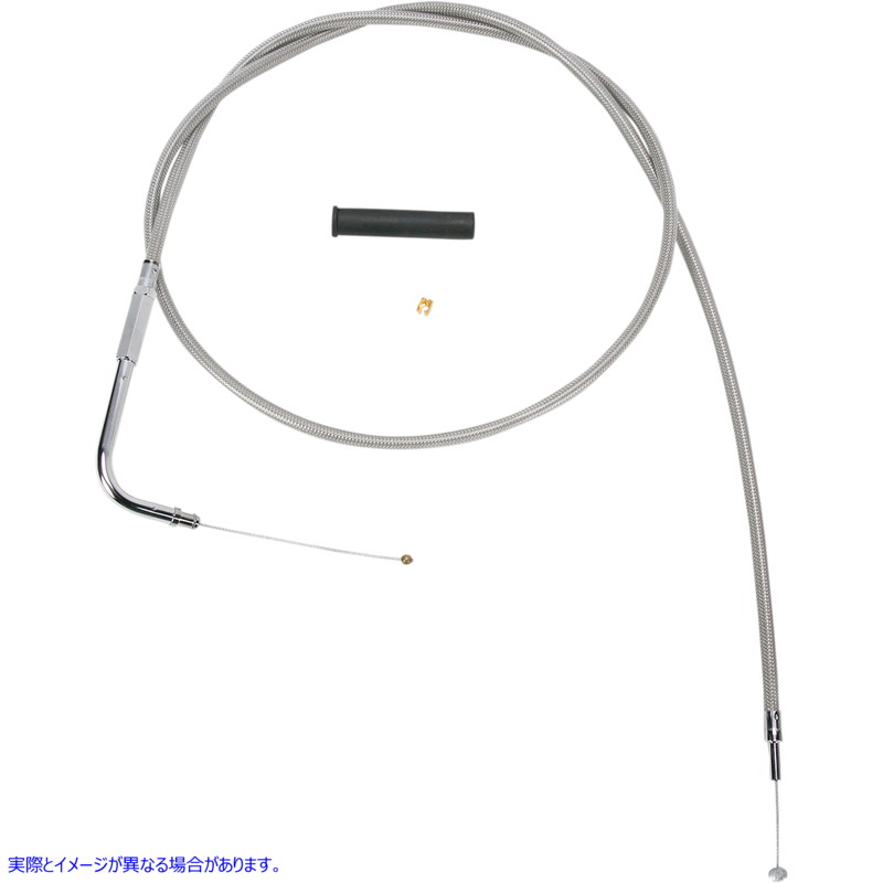 取寄せ スロットルケーブル - 50インチ - 編組 ドラッグスペシャリティーズ Throttle Cable - 50 - Braided 0650-1073 06501073