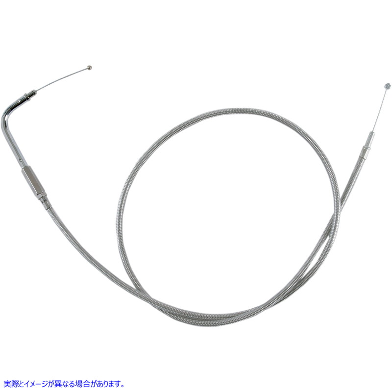 取寄せ アイドルケーブル - 42-1/2インチ - 編組 ドラッグスペシャリティーズ Idle Cable - 42-1/2 - Braided 0651-0247 06510247