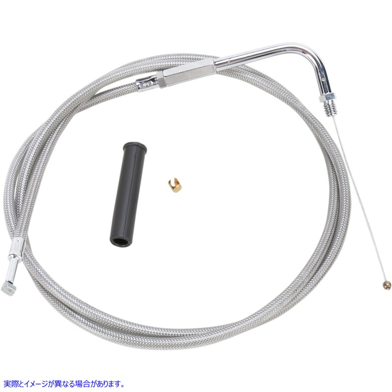 取寄せ スロットルケーブル - 50インチ - 編組 ドラッグスペシャリティーズ Throttle Cable - 50 - Braided 0651-0699 06510699