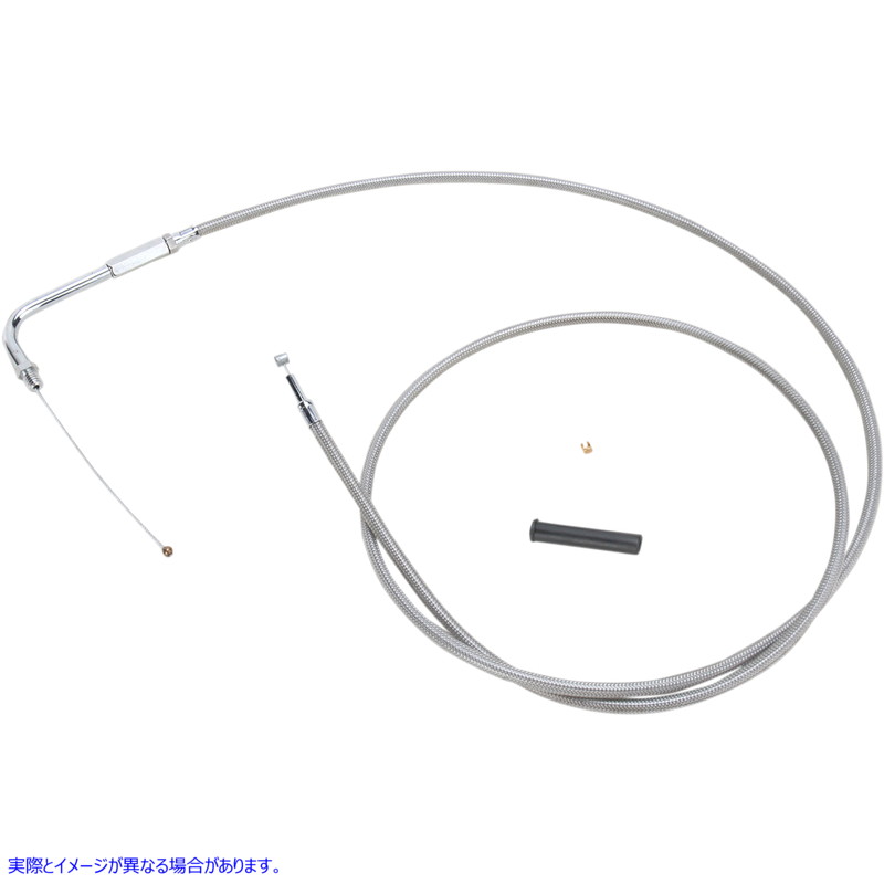 取寄せ スロットルケーブル - 56インチ - 編組 ドラッグスペシャリティーズ Throttle Cable - 56 - Braided 0651-0702 06510702