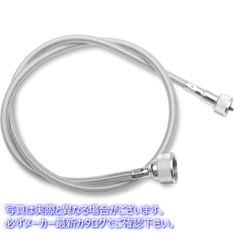 取寄せ スピードメーターケーブル - 46-1/2インチ - 編組 ドラッグスペシャリティーズ Speedometer Cable - 46-1/2 - Braided 0655-0048 06550048