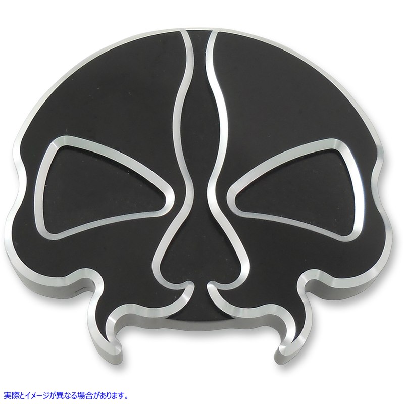 取寄せ ガスキャップ - 通気孔付き - スプリットスカル - ブラック ドラッグスペシャリティーズ Gas Cap - Vented - Split Skull - Black 0703-0786 07030786