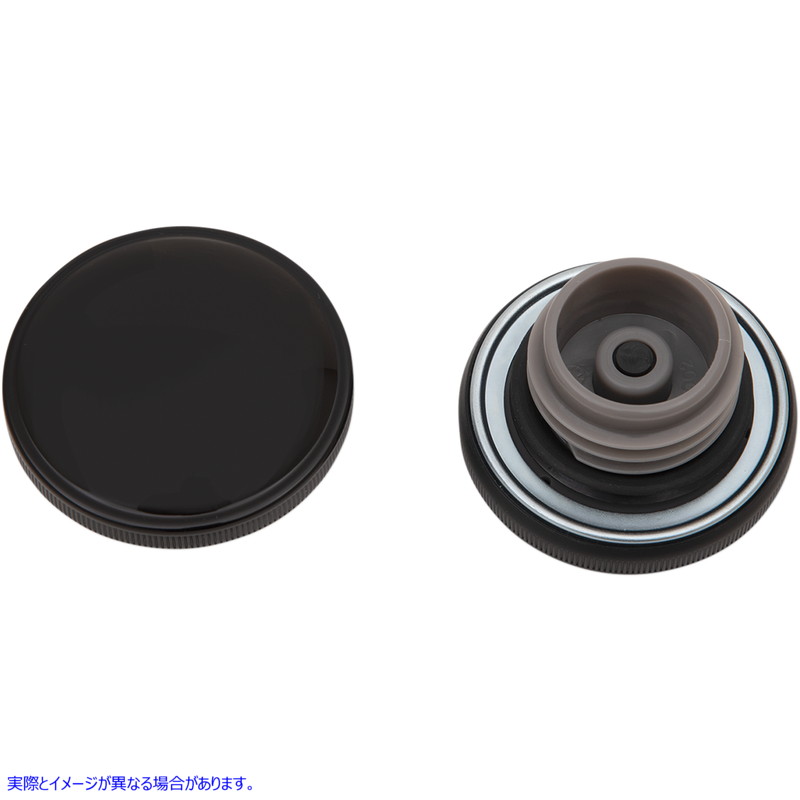 取寄せ ねじ込み式ガスキャップ - 通気孔付き - グロスブラック ドラッグスペシャリティーズ Screw-In Gas Cap - Vented - Gloss Black 0703-0817 07030817