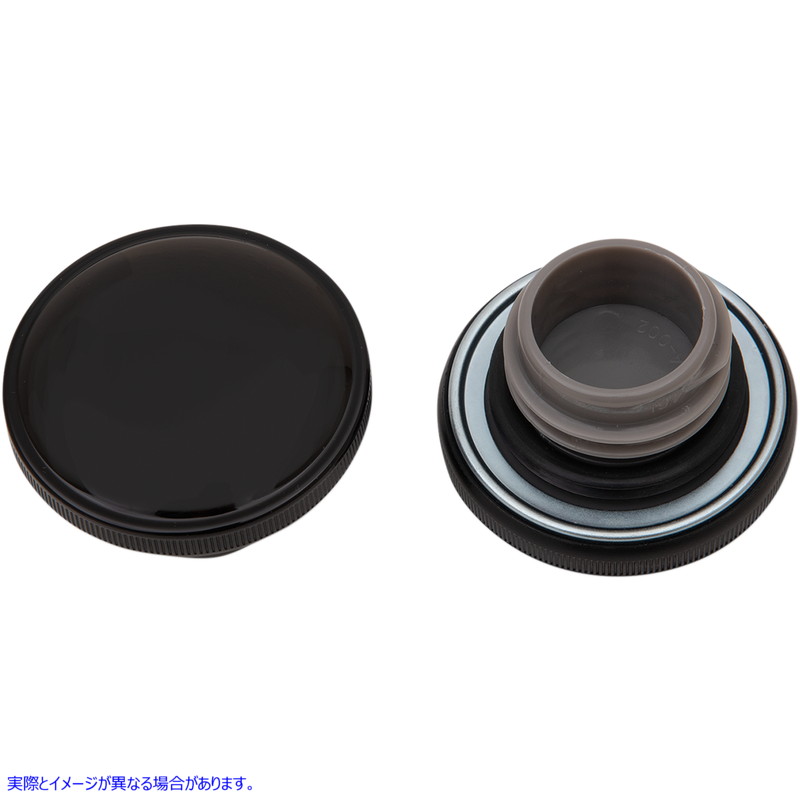 取寄せ ねじ込み式ガスキャップ - 通気孔なし - グロスブラック ドラッグスペシャリティーズ Screw-In Gas Cap - Non-Vented - Gloss Black 0703-0818 07030818