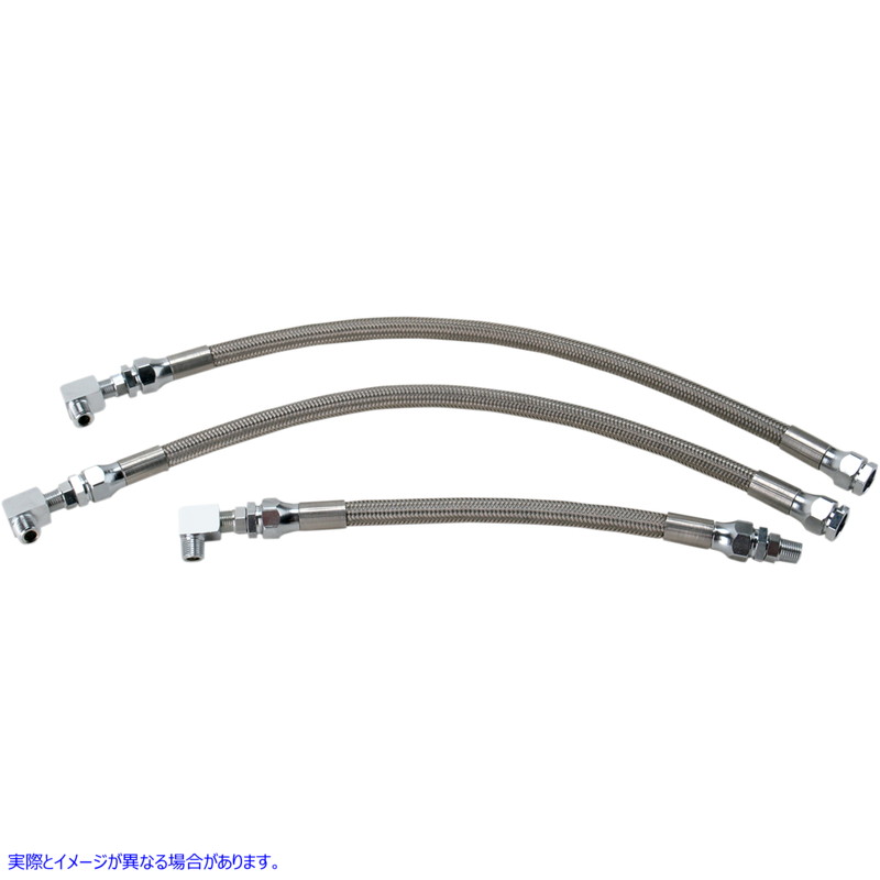 取寄せ オイルラインキット - ステンレススチール - ダイナ ドラッグスペシャリティーズ Oil Line Kit - Stainless Steel - Dyna 0711-0042 07110042