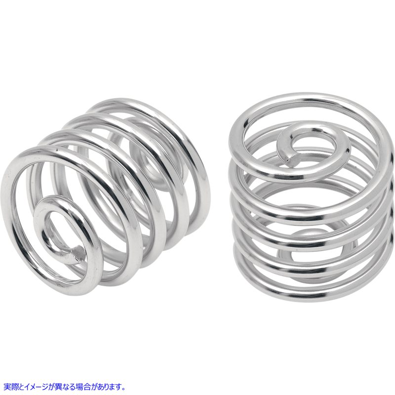取寄せ シートスプリング - クローム - 2インチ ドラッグスペシャリティーズ Seat Springs - Chrome - 2 0820-0010 08200010