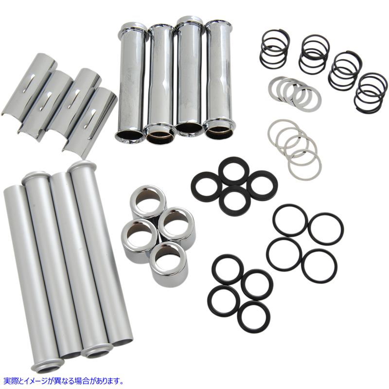 取寄せ プッシュロッドチューブキット - クローム - XL ドラッグスペシャリティーズ Pushrod Tube Kit - Chrome - XL 0928-0039 09280039