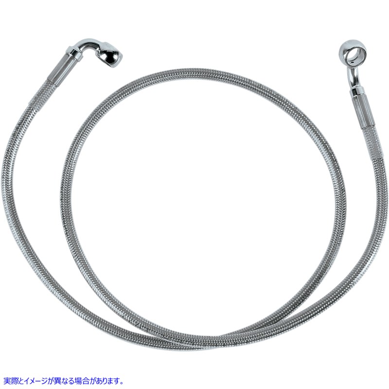 取寄せ ブレーキライン - フロント（上部） - ステンレススチール ドラッグスペシャリティーズ Brake Line - Front (Upper) - Stainless Steel 1204-2735 12042735
