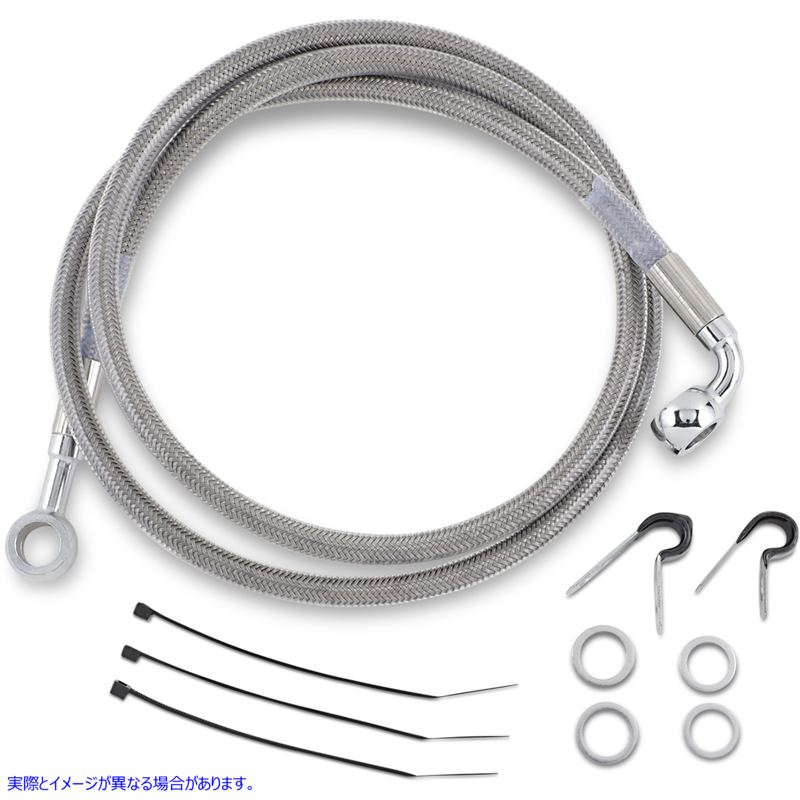 取寄せ ブレーキライン - フロント - ステンレススチール ドラッグスペシャリティーズ Brake Line - Front - Stainless Steel 1204-2750 12042750