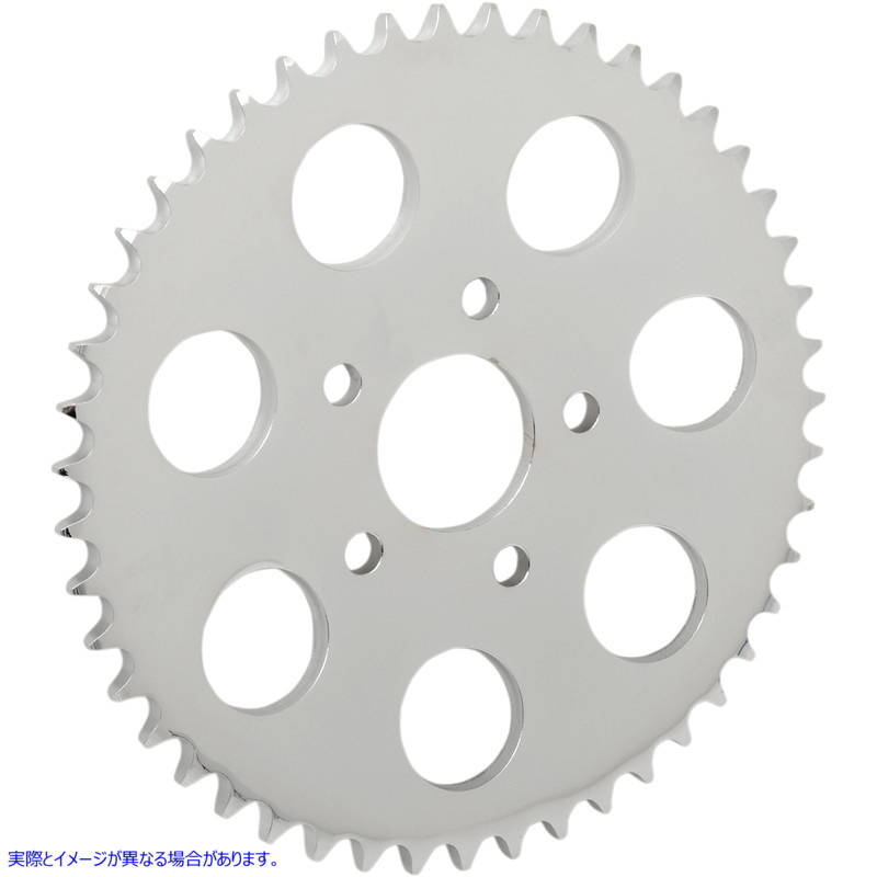 取寄せ リアスプロケット - 47歯 - クローム ドラッグスペシャリティーズ Rear Sprocket - 47 Tooth - Chrome 1210-0981 12100981