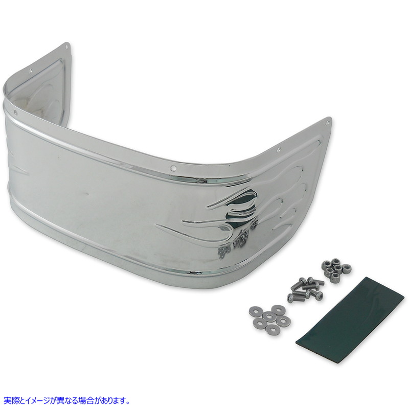 取寄せ フロントフェンダースカート - クローム ドラッグスペシャリティーズ Front Fender Skirt - Chrome 1405-0223 14050223