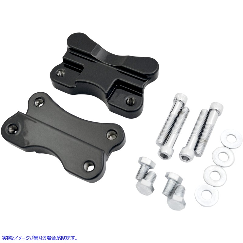 取寄せ フェンダーフォークアダプター - グロスブラック ドラッグスペシャリティーズ Fender-To-Fork Adapters - Gloss Black 1410-0067 14100067