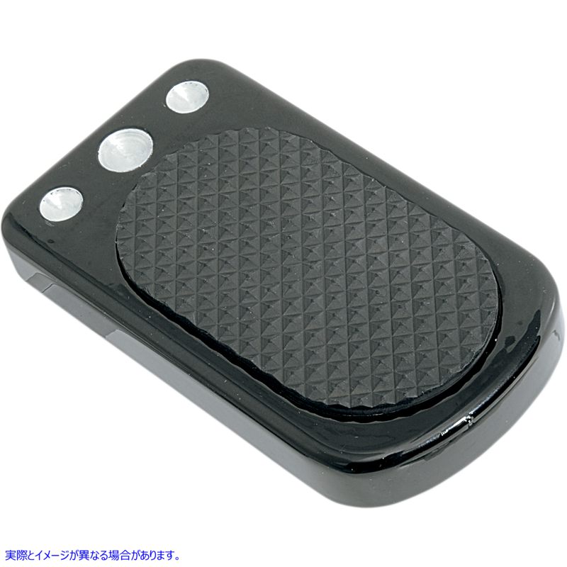 取寄せ ブレーキペダルパッド - ブラック - FL ドラッグスペシャリティーズ Brake Pedal Pad - Black - FL 1610-0195 16100195