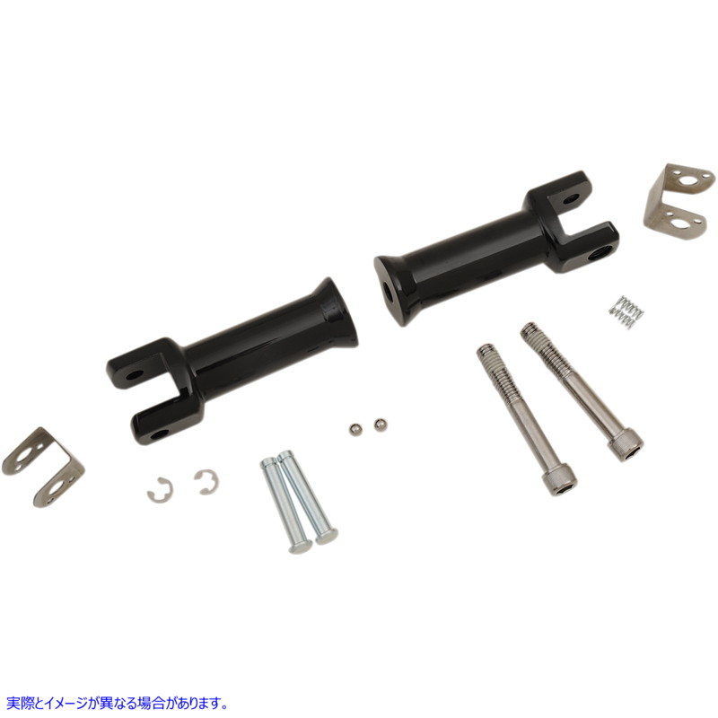 取寄せ パッセンジャーペグマウント - ブラック - ソフテイル ドラッグスペシャリティーズ Passenger Peg Mount - Black - Softail 1620-1785 16201785