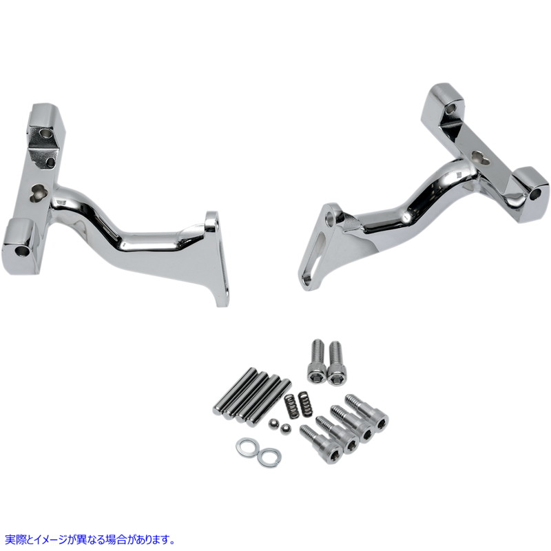 取寄せ 助手席フットボード レイズドマウント - クローム ドラッグスペシャリティーズ Passenger Footboard Raised Mount - Chrome 1621-0394 16210394