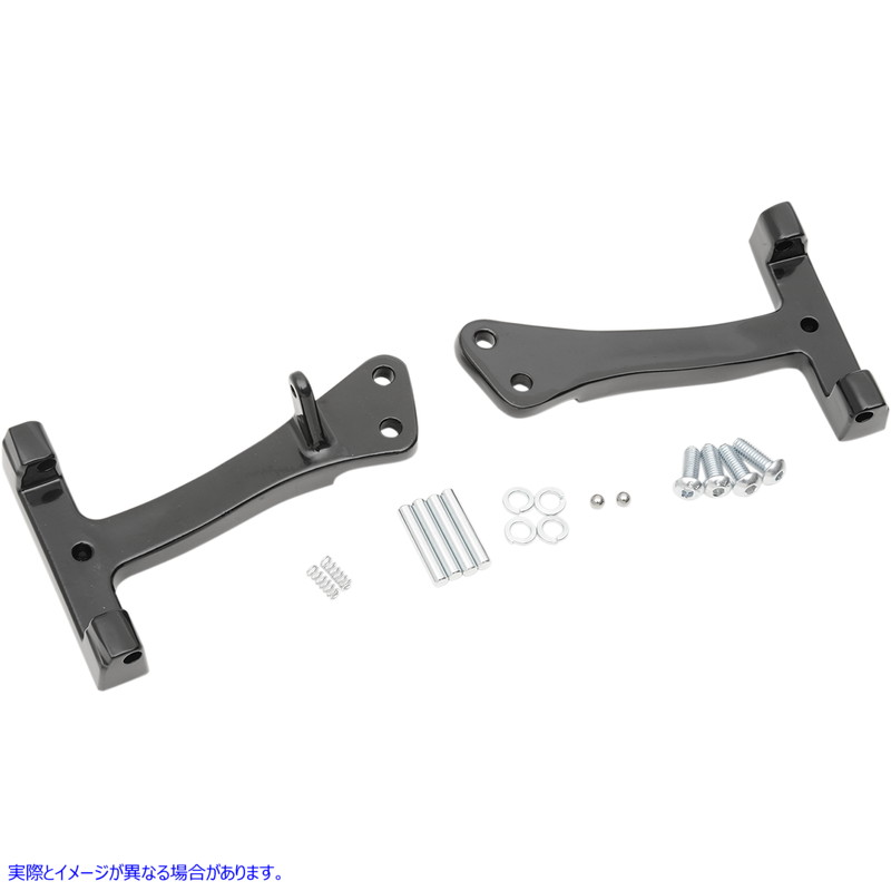取寄せ 助手席側フロアボードマウント - ブラック - FXD/FLD ドラッグスペシャリティーズ Passenger Floorboard Mount - Black - FXD/FLD 1621-0727 16210727