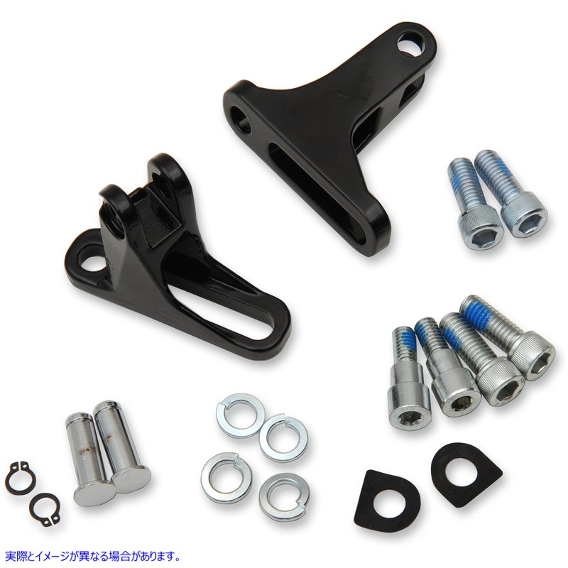 取寄せ パッセンジャーフットペグマウント - ブラック ドラッグスペシャリティーズ Passenger Footpeg Mount - Black 1621-0785 16210785