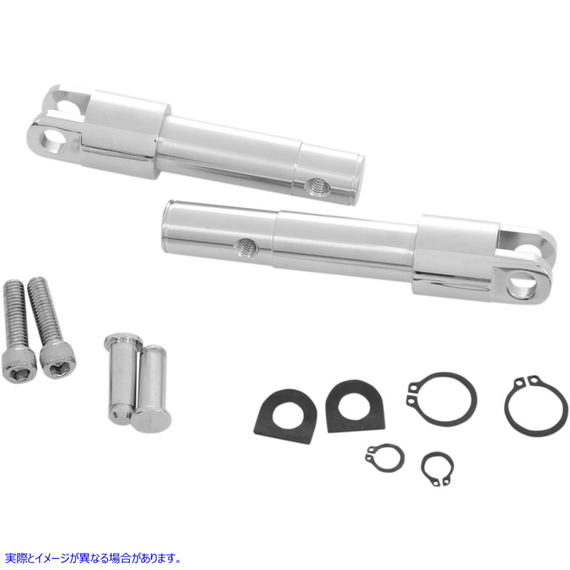 取寄せ フットペグマウント - スタンダード - クローム ドラッグスペシャリティーズ Footpeg Mount - Standard - Chrome 1622-0474 16220474