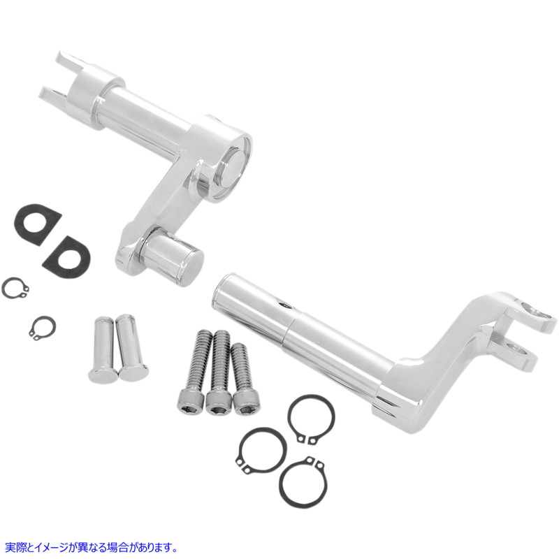 取寄せ フットペグマウント - 2インチ延長 - クローム ドラッグスペシャリティーズ Footpeg Mount - 2 Extended - Chrome 1622-0476 16220476