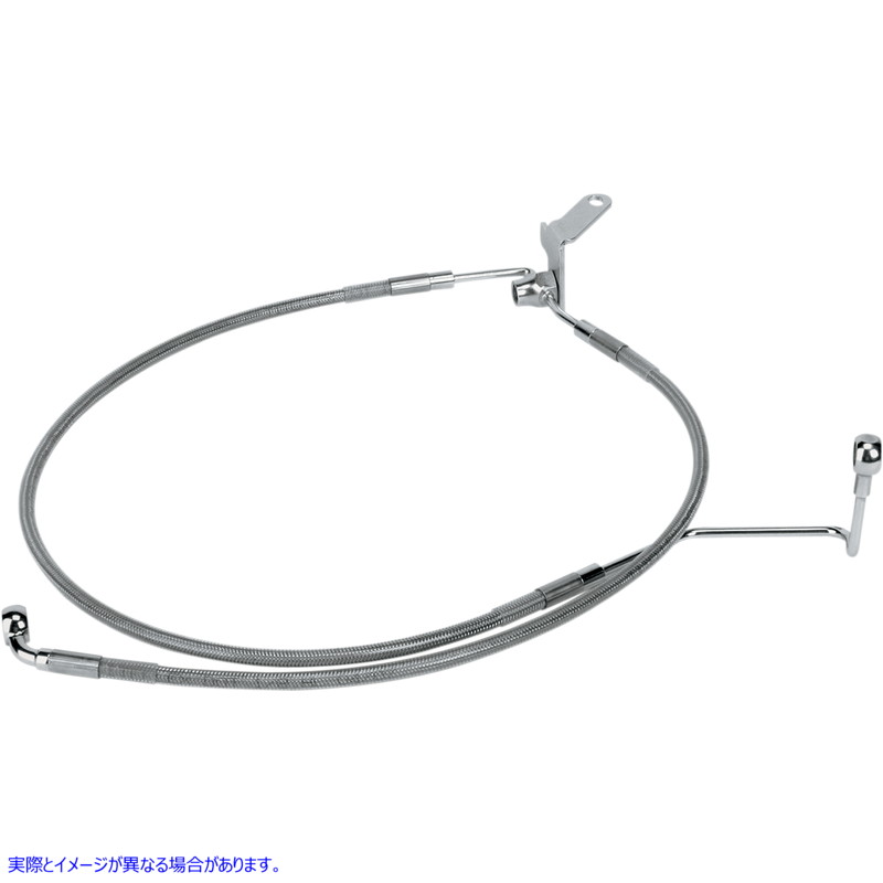 取寄せ ブレーキライン - リア - +3インチ - ソフテイル ドラッグスペシャリティーズ Brake Line - Rear - +3 - Softail 1741-0708 17410708