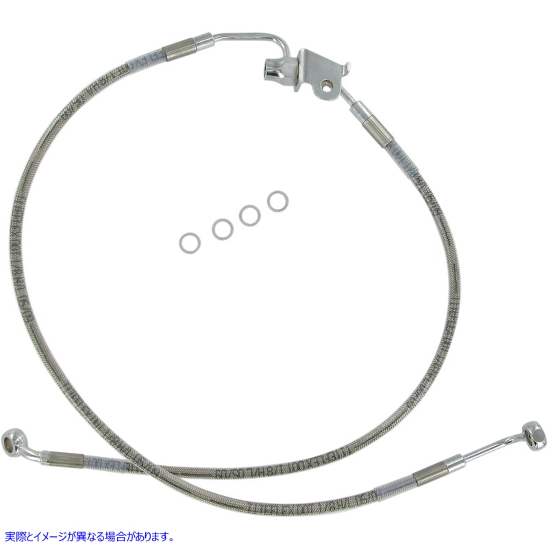 取寄せ ブレーキライン - リア - ステンレススチール ドラッグスペシャリティーズ Brake Line - Rear - Stainless Steel 1741-1789 17411789