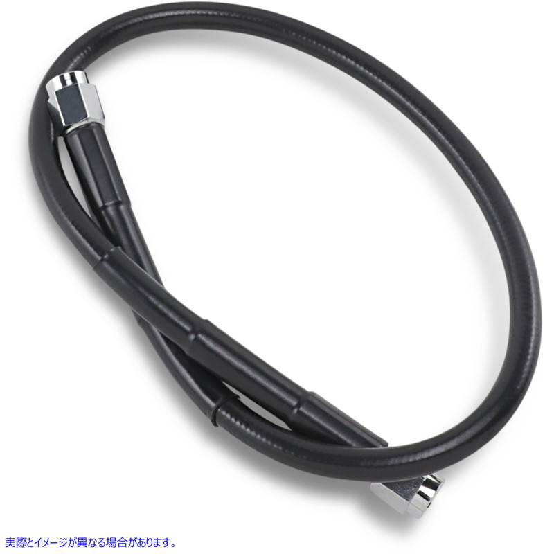 取寄せ ユニバーサルブレーキライン - ブラック - 20インチ ドラッグスペシャリティーズ Universal Brake Line - Black - 20 1741-2709 17412709