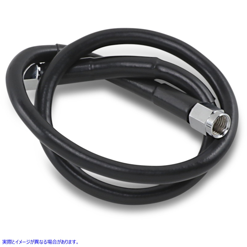 取寄せ ユニバーサルブレーキライン - ブラック - 23インチ ドラッグスペシャリティーズ Universal Brake Line - Black - 23 1741-2712 17412712