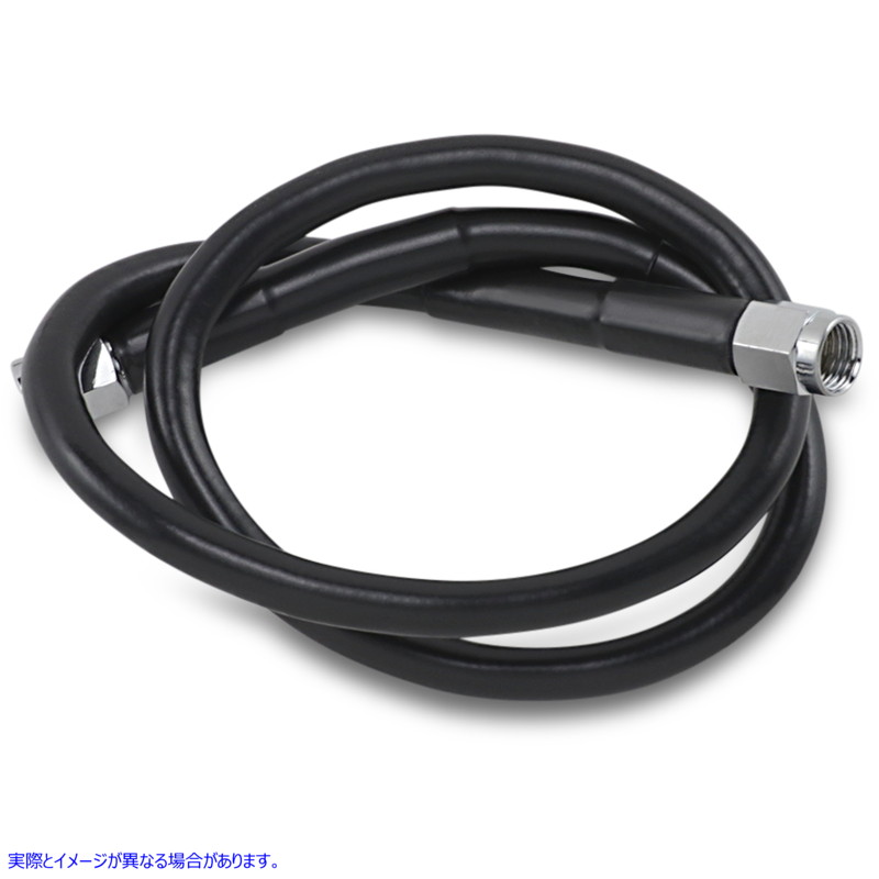 取寄せ ユニバーサルブレーキライン - ブラック - 25インチ ドラッグスペシャリティーズ Universal Brake Line - Black - 25 1741-2714 17412714